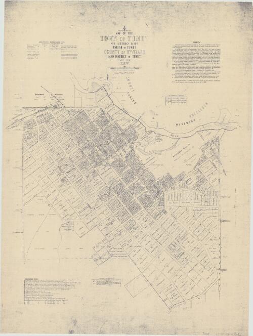 Map of the town of Tumut and suburban lands : Parish of Tumut, County of Wynyard, Land District of Tumut, Tumut Shire, N.S.W. / compiled, drawn and printed at the Department of Lands, Sydney, N.S.W
