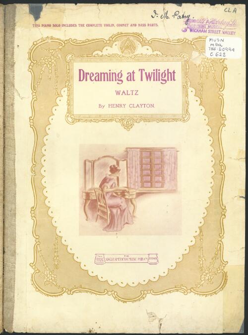 Dreaming at twilight [music] : waltz / by Henry Clayton