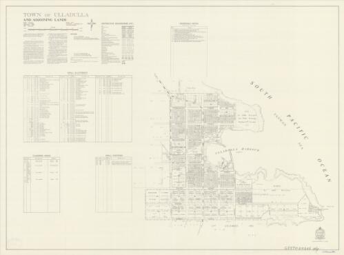 Town of Ulladulla and adjoining lands [cartographic material] : Parish - Ulladulla, County - St. Vincent, Land District - Nowra, Shire - Shoalhaven : within Division - Eastern, N.S.W