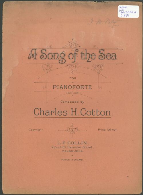 A song of the sea [music] : for pianoforte / composed by Charles H. Cotton