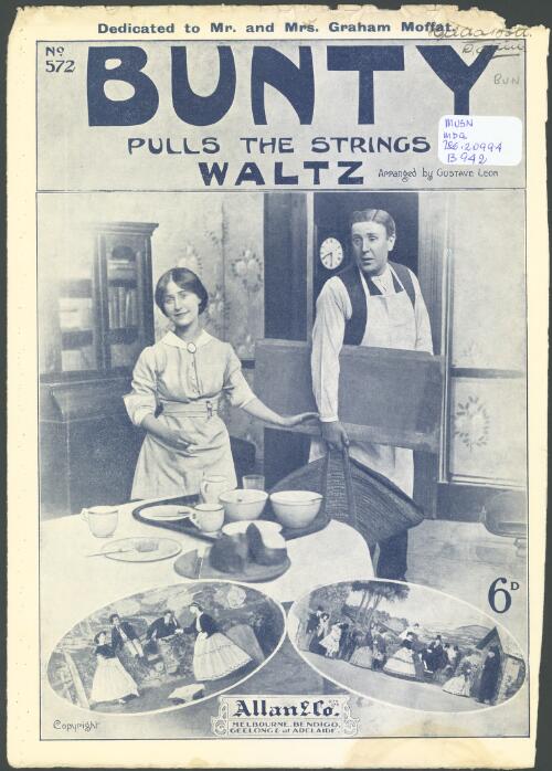 Bunty waltz [music] : pulls the strings / arranged by Gustave Leon