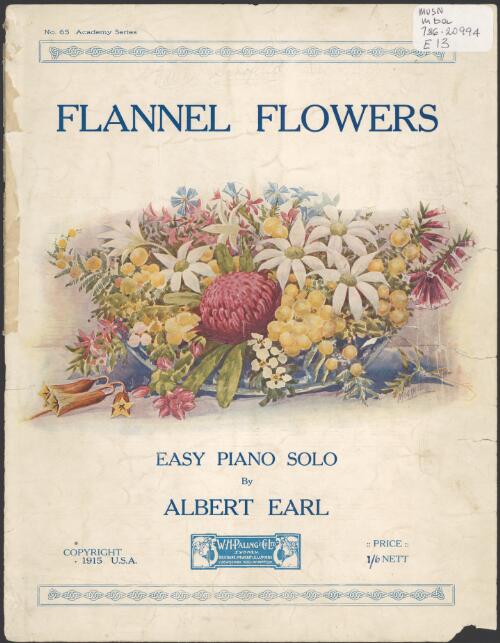 Flannel flowers [music] : easy piano solo / by Albert Earl
