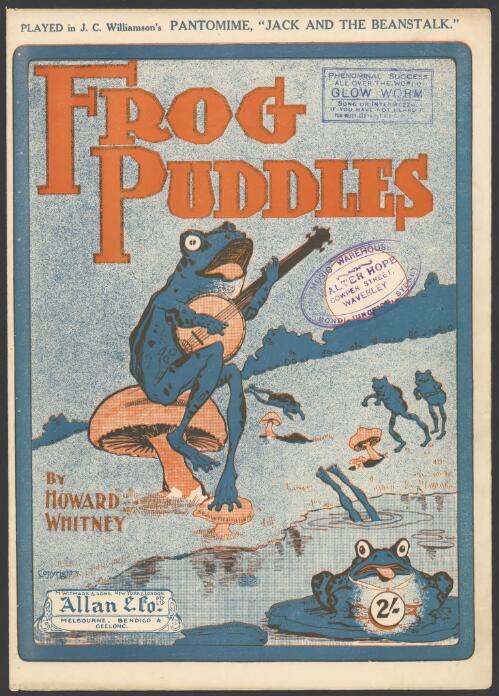 Frog puddles [music] / by Howard Whitney