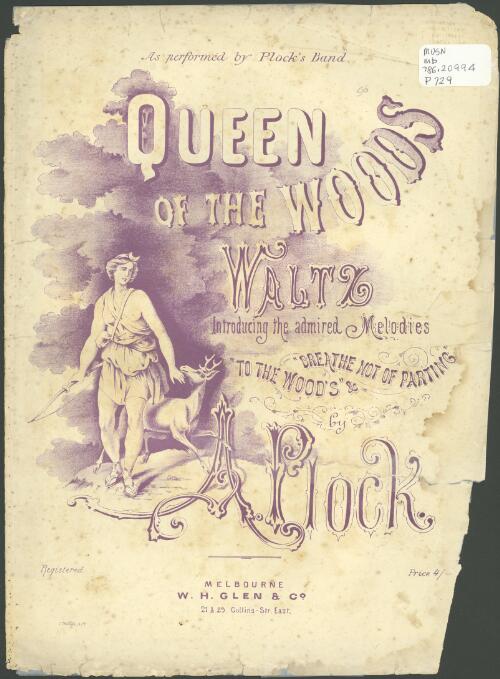 Queen of the woods [music] : waltz / by A. Plock