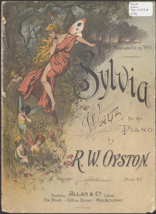 Sylvia [music] : waltz for the piano / by R.W. Oyston