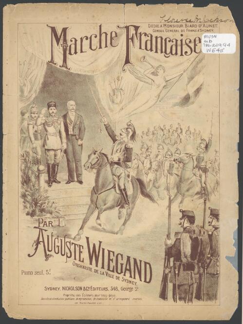 Marche francaise [music] / par Auguste Wiegand