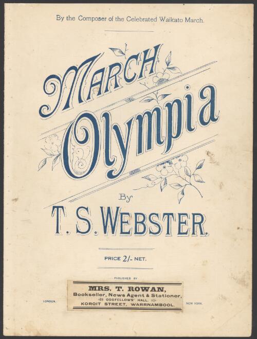 March Olympia [music] / by T.S. Webster