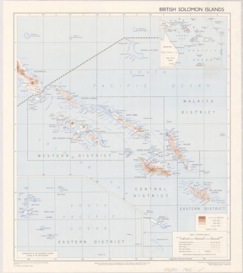 British Solomon Islands [cartographic material] / compiled and drawn by Directorate of Overseas Surveys ; photographed by D.O.S