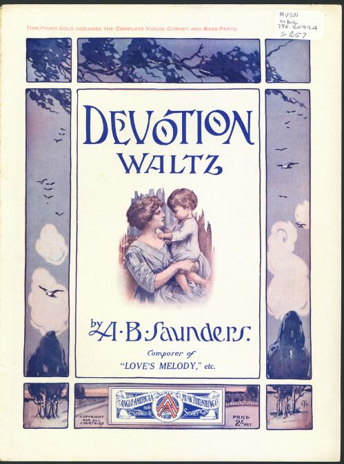 Devotion waltz [music] / by A.B. Saunders