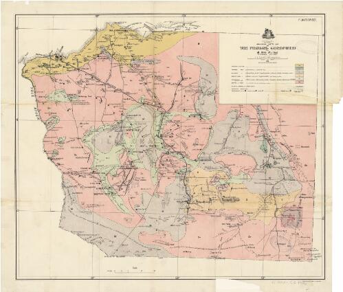 Geological sketch map of Pilbara Goldfield [cartographic material] / by A. Gibb Maitland and H.W.B. Talbot 1906 ; Geological Survey of Western Australia