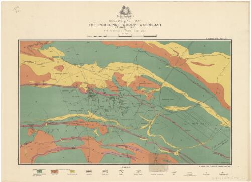 Geological map of the Porcupine Group, Warriedar, Yalgoo G.F. [cartographic material] / by F.R. Feldtmann