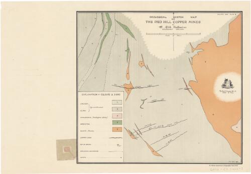 Geological sketch map of the Red Hill copper mines [cartographic material] / by A. Gibb Maitland