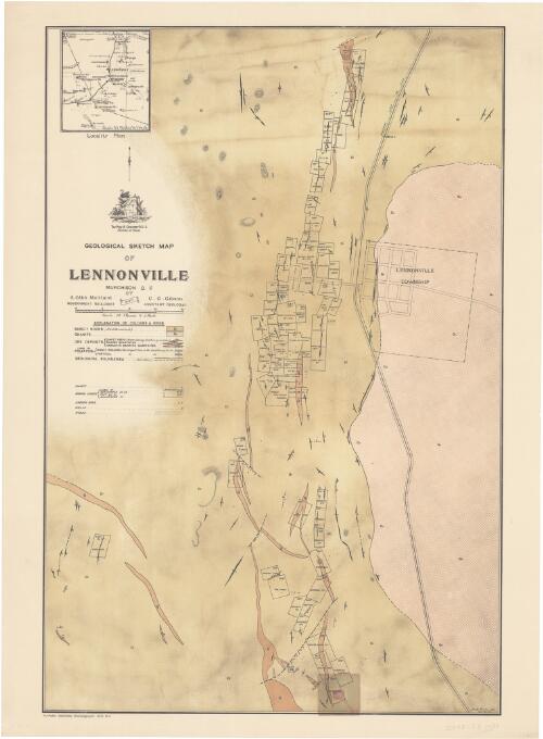 Geological sketch map of Lennonville Murchison G.F. / by A. Gibb Maitland, Government Geologist and C.G. Gibson, Assistant Geologist
