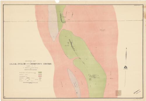 Geological map of Olga, Dulcie and Cheriton's Centre, Yilgarn G.F. [cartographic material] / T. Blatchford