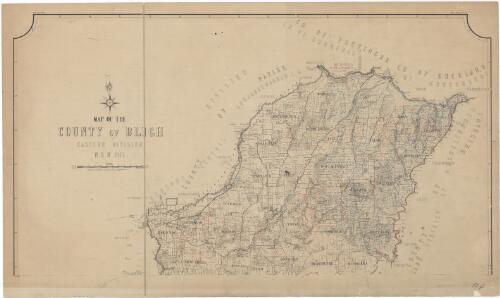 Map of the County of Bligh, Eastern Division, N.S.W 1917 / compiled, drawn and printed at the Department of Lands, Sydney N.S.W. 1.5.'17 ; J.L. Barrow