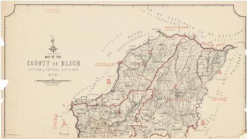 Map of the County of Bligh, Eastern & Central Divisions, N.S.W / compiled, drawn and printed at the Department of Lands, Sydney N.S.W