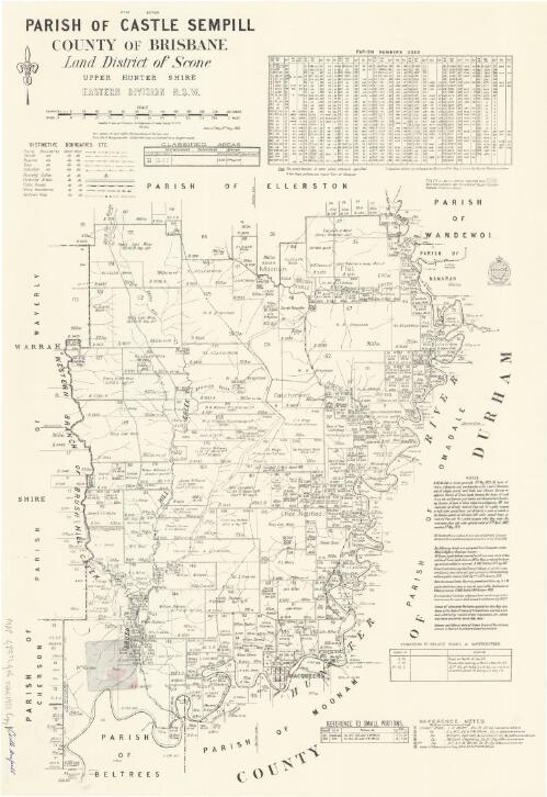 Parish of Castle Sempill County of Brisbane [cartographic material] / compiled drawn & printed at Dept. of Lands, Sydney