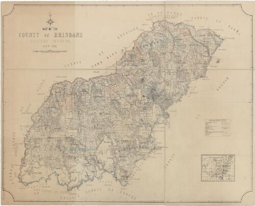 Map of the County of Brisbane, Eastern Division, N.S.W. 1918 / compiled, drawn and printed at the Department of Lands, Sydney, N.S.W