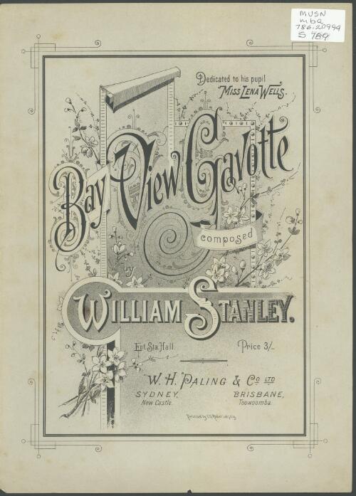 Bay View gavotte [music] / composed by William Stanley