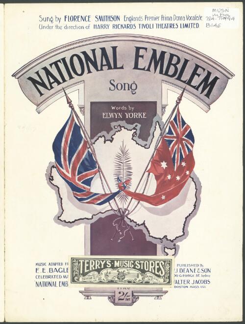 National emblem [music] : song / words by Elwyn Yorke ; music adapted from E.E. Bagley's celebrated march National Emblem