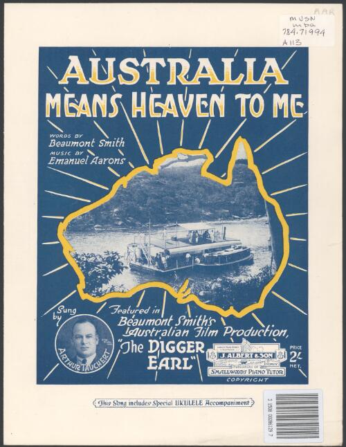 Australia means Heaven to me [music] / lyrics by Beaumont Smith ; music by Emanuel Aarons