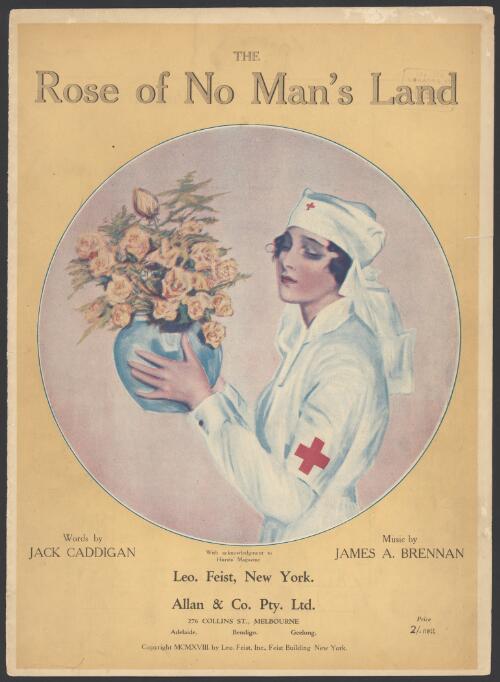 The rose of no man's land [music] / words by Jack Caddigan ; music by James A. Brennan