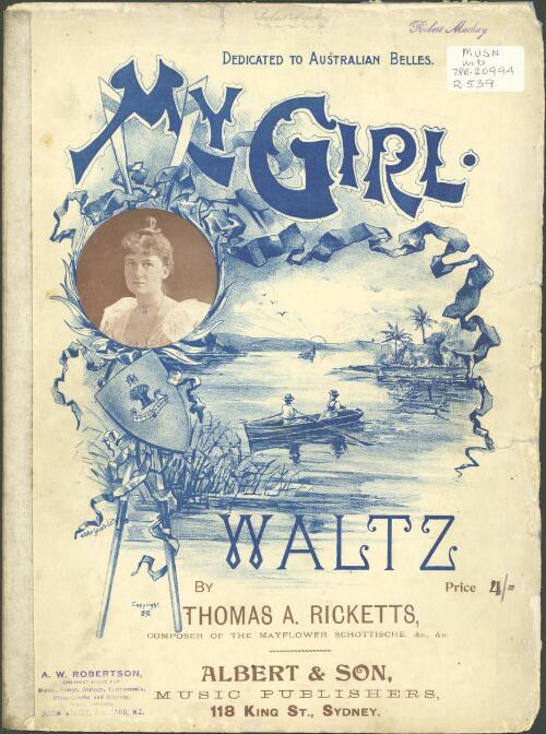 My girl [music] : waltz / by Thomas A. Ricketts