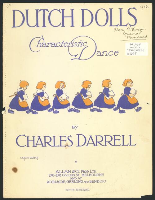 Dutch dolls [music] : characteristic dance / by Charles Darrell