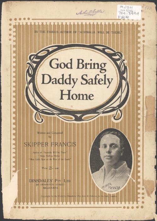 God bring daddy safely home [music] / written and composed by Skipper Francis