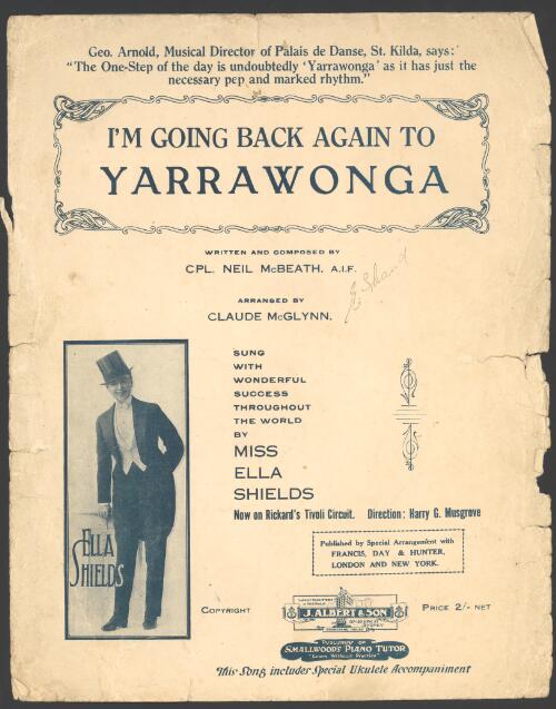 I'm going back again to Yarrawonga [music] / written and composed by Neil McBeath ; arranged by Claude McGlynn