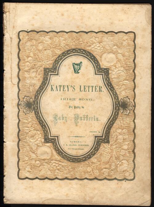 Katey's letter [music] : Irish song / the poetry by Lady Dufferin