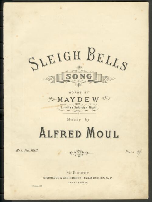 Sleigh bells [music] : song / words by Maydew ; music by Alfred Moul