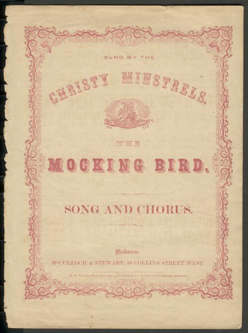 The mocking bird [music] : song and chorus