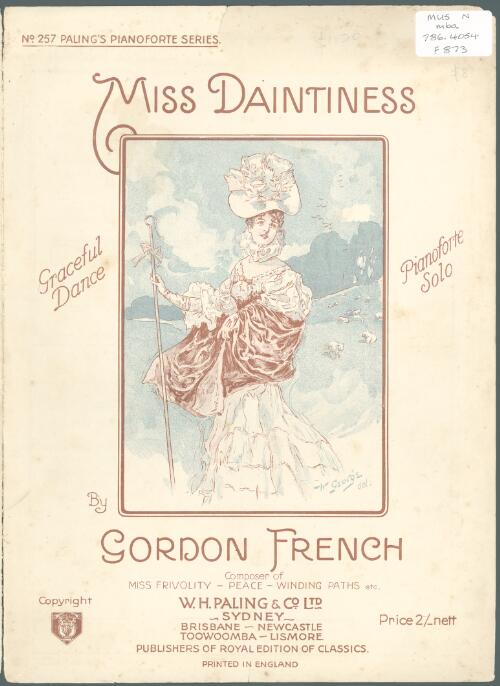 Miss Daintiness [music] : pianoforte solo / Gordon French