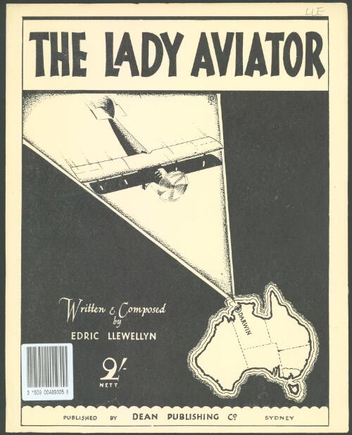 The lady aviator [music] / written and composed by Edric Llewellyn