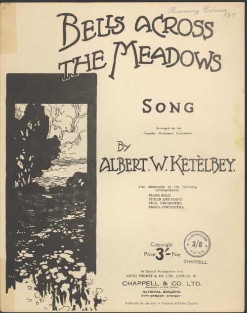 Bells across the meadows [music] : song / by Albert W. Ketelbey