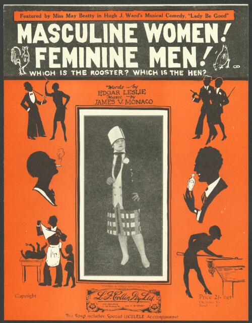 Masculine women! Feminine men! [music] / words by Edgar Leslie ; music by James V. Monaco