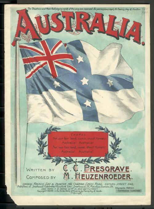 Australia [music] / written by C.C. Presgrave ; composed by M. Heuzenroeder