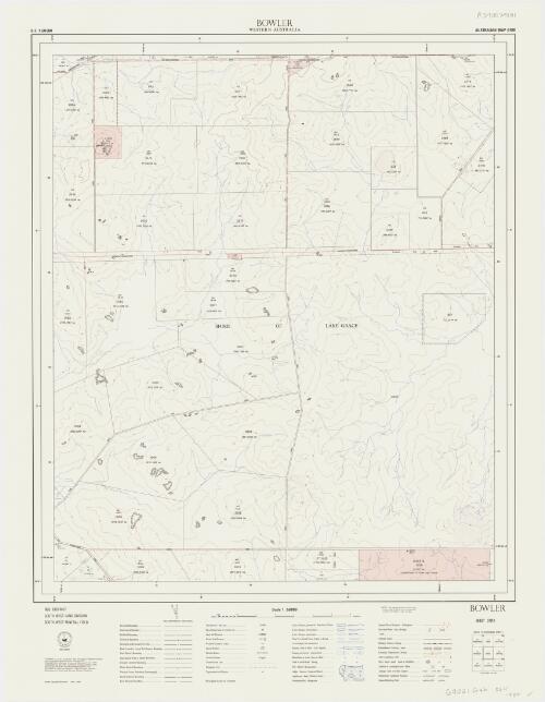 Western Australia R.F. 1:50 000. 2731-I, Bowler [cartographic material] / Prepared under the direction of the Surveyor General, Department of Lands and Surveys, Western Australia