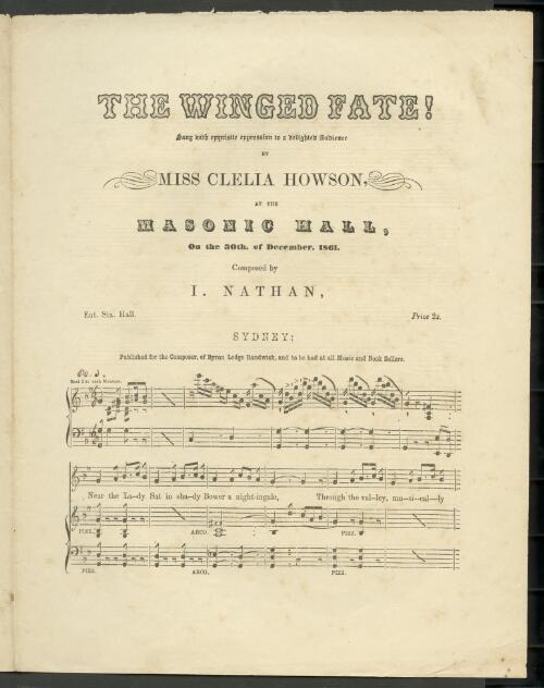 The winged fate [music] / composed by I. Nathan