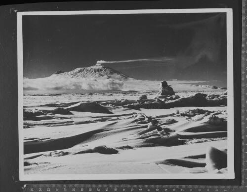 Mount Erebus viewed across sea ice, Anatarctica, 1958 / Robin Smith