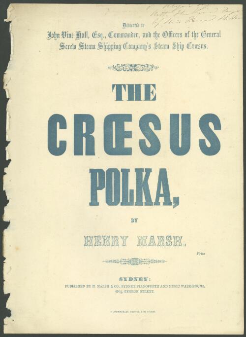 The Croesus polka [music] / by Henry Marsh