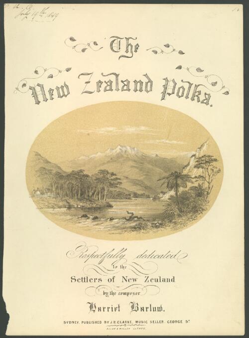 The New Zealand polka [music] / [by] Harriet Barlow