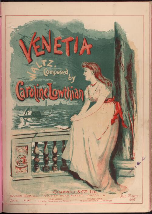 Venetia [music] : valse / by Caroline Lowthian