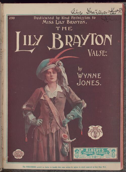 The Lily Brayton valse [music] / by Wynne Jones