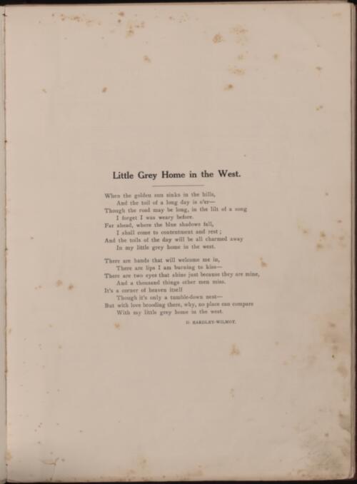 Little grey home in the west [music] : song / words by D. Eardley-Wilmot ; music by Hermann Lohr