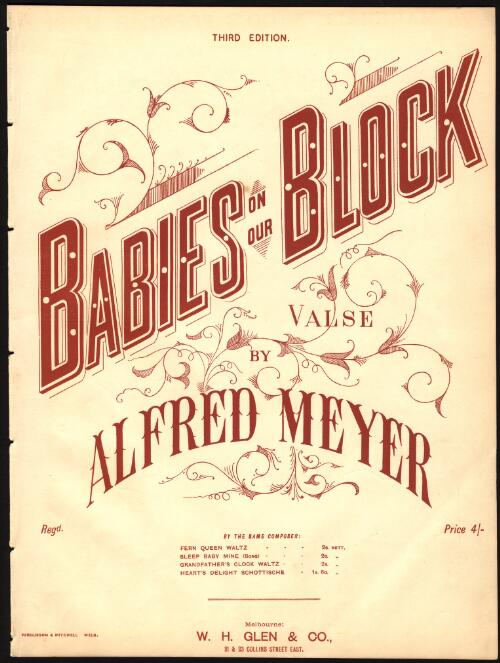Babies on our block [music] : valse / by Alfred Meyer