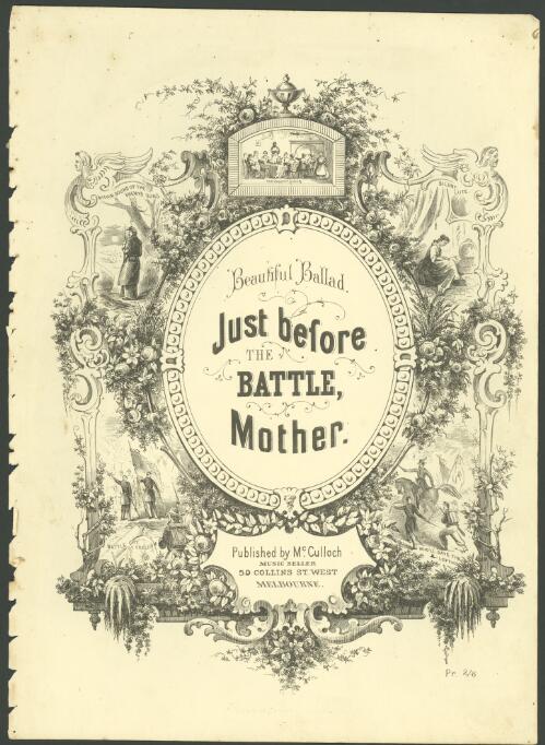 Just before the battle mother [music] / words and music by George F. Root
