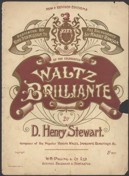 Waltz brillante [music] / by D. Henry Stewart