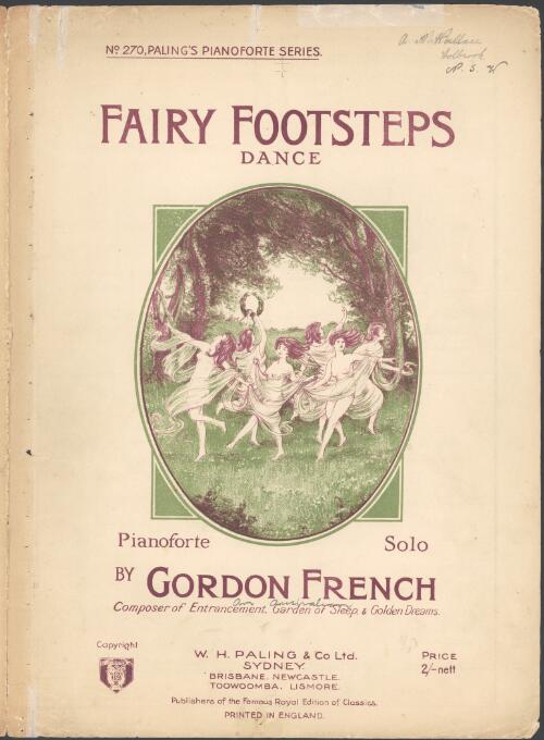 Fairy footsteps [music] : dance : pianoforte solo / by Gordon French